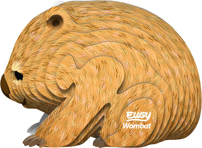 Puzzle 3D Eugy - wombat - animaux sauvages - durable - collectionnez-les tous - 6 ans