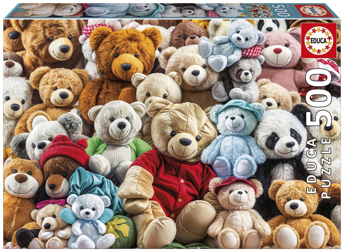 Educa - puzzle - ours en peluche - 500 pièces