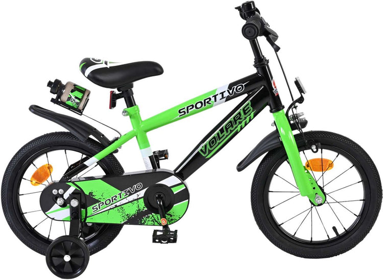Volare Sportivo Child's Bike Boys 14 pouces verts noir