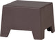 Woood table d'appoint basse zina - ciment - marron - 36x50x50