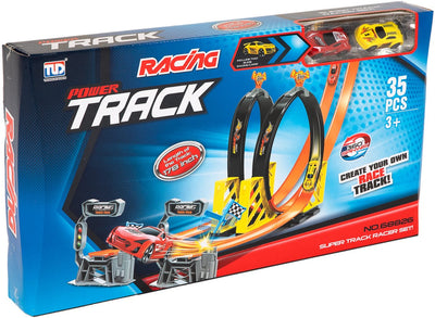 Auto racebaan set en boucle en duel, 35dlg,