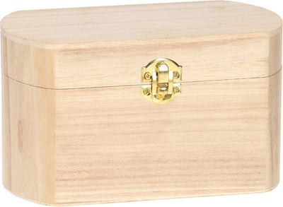 Décorez votre propre boîte en bois ovale
