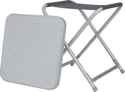 Eurotrail toledo - tabouret de table d'appoint - gris