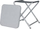 Eurotrail toledo - tabouret de table d'appoint - gris