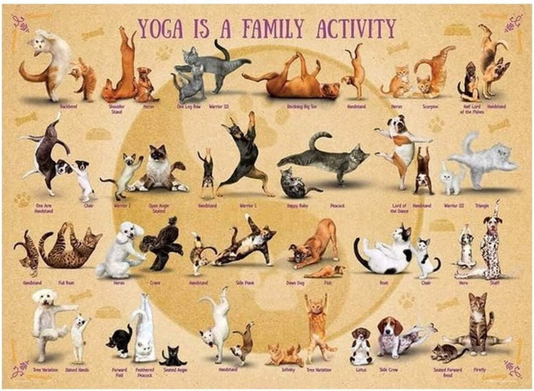Puzzle Eurographics le yoga est une activité familiale - 500 pièces