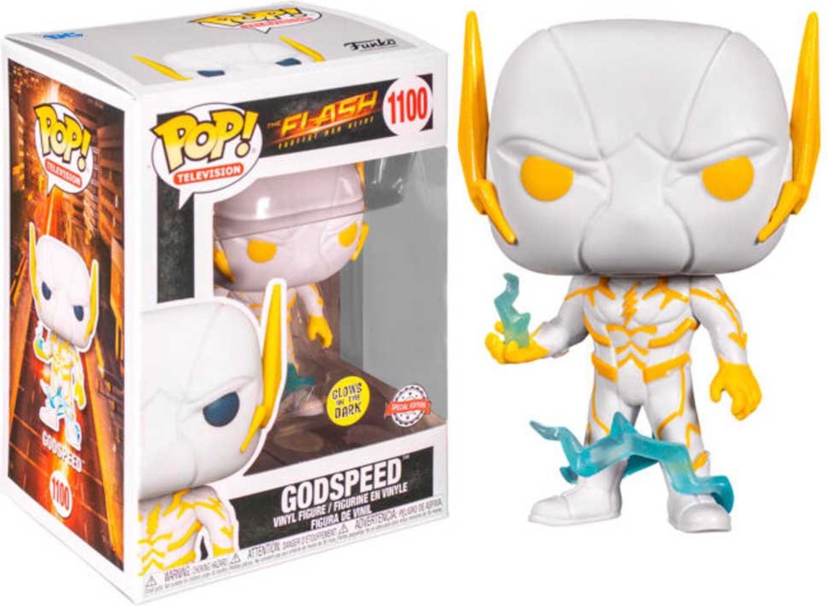 Funko pop - dc comics the flash #1100 godspeed - brille dans le noir édition spéciale exclusive