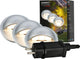 Briloner connect to shine - Spot de sol LED pour l'extérieur - lot de 3 - kit de démarrage pour éclairage de jardin - lumière blanc chaud - ip65 - ø3,5x3,6 cm - câble 1,5 m