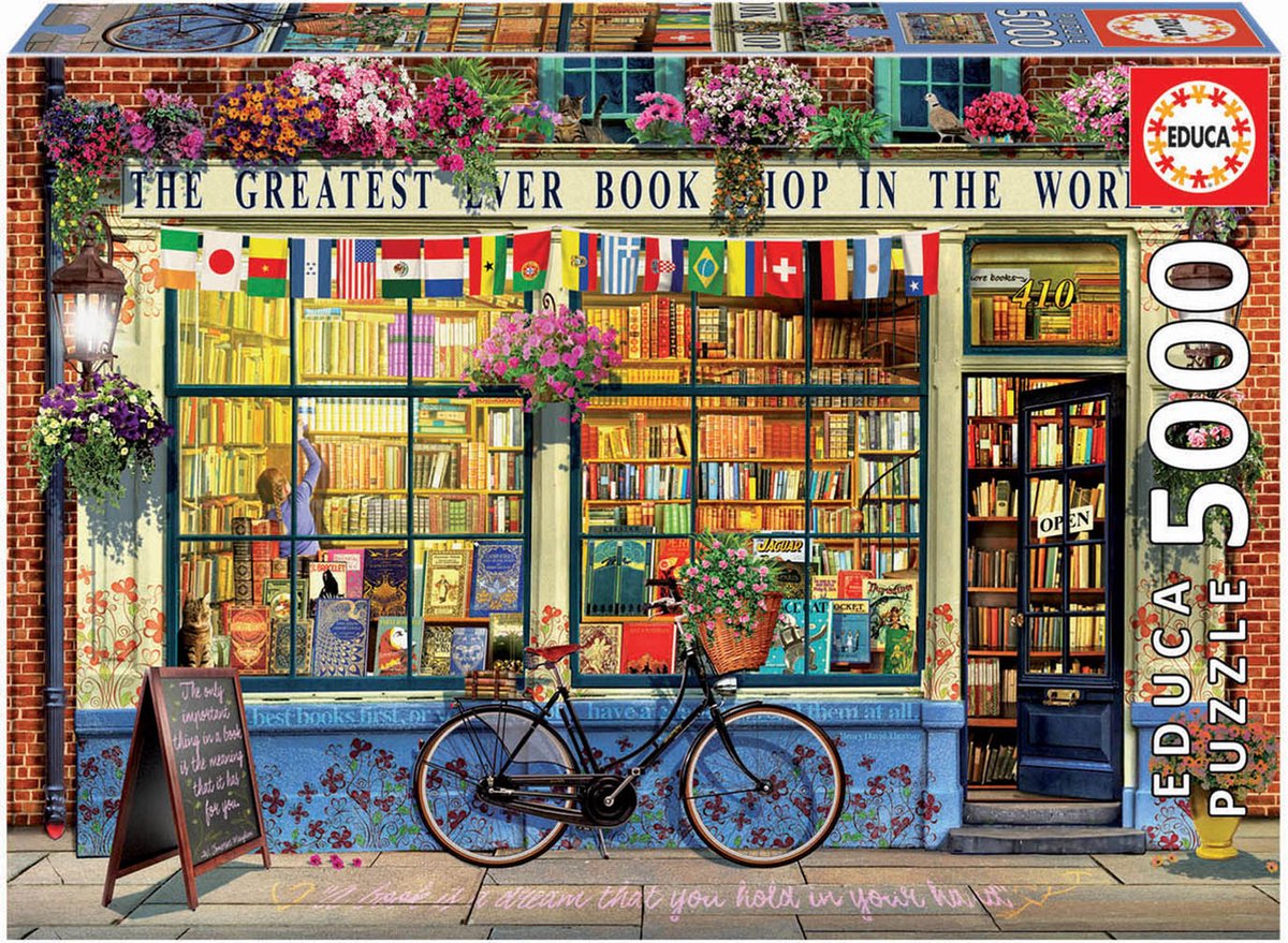 Educa - la meilleure librairie du monde - puzzle 5000 pièces - Cadeaux Sinterklaas