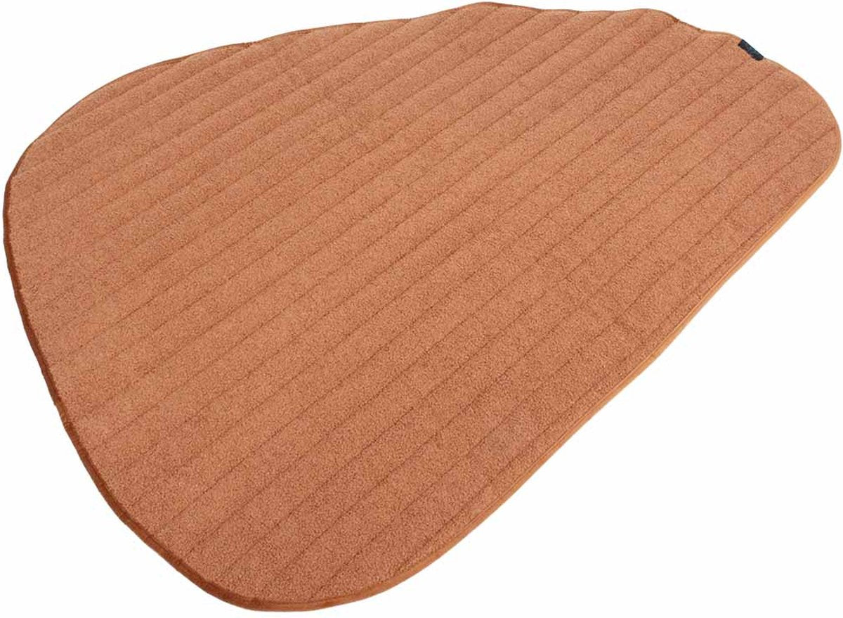 D d home galet - plaid double face 120x95x2cm orange
