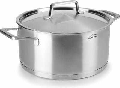 Casserole gourmande Lacor avec couvercle - acier inoxydable - 5 litres - 24 cm