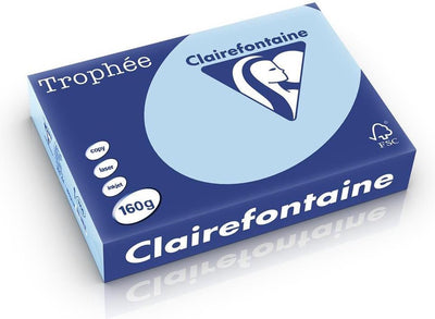 Clairefontaine trophée pastel a4 bleu 160 g 250 feuilles