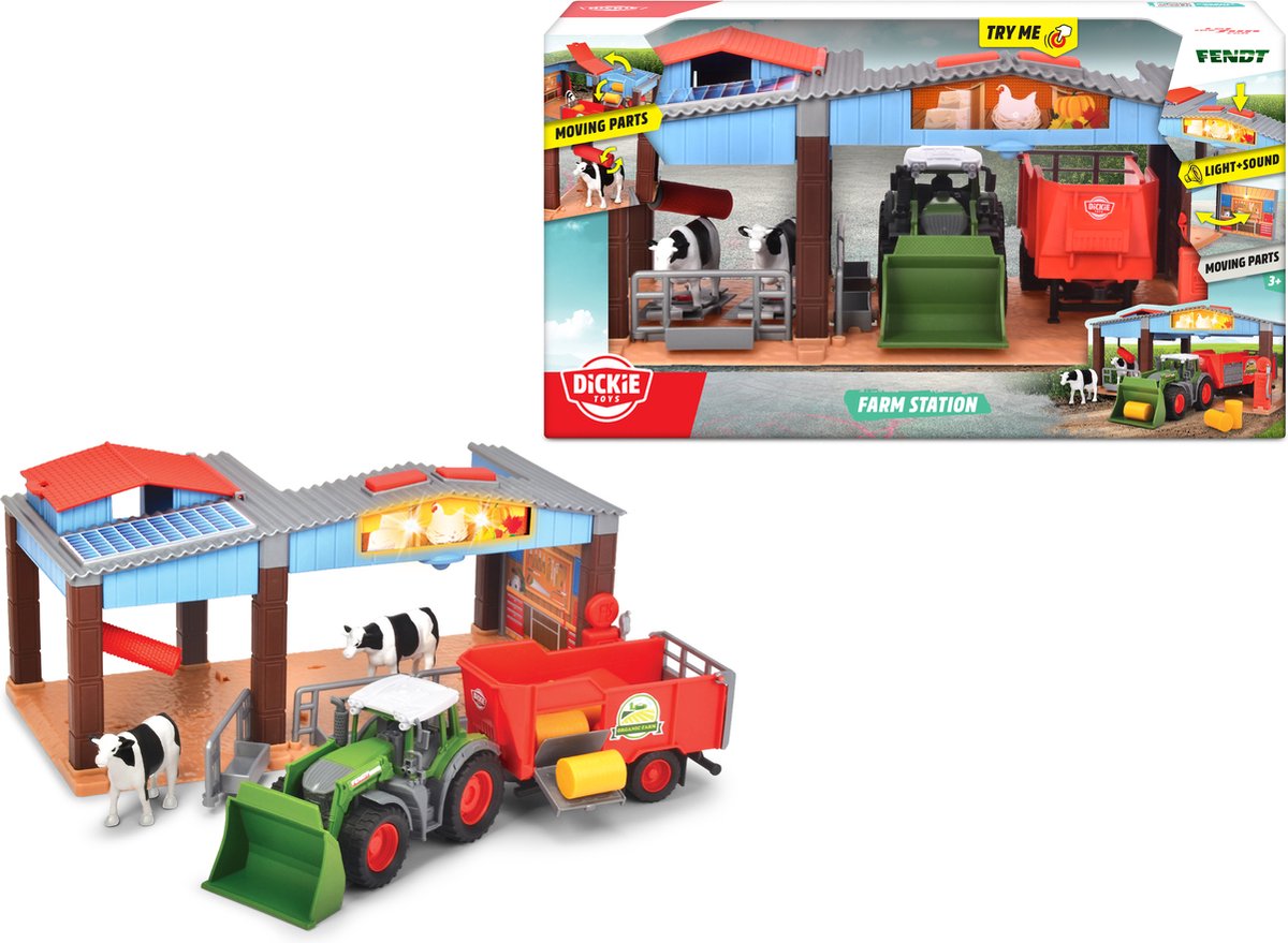 Dickie Boerderij et Fendt Tractor Play Set