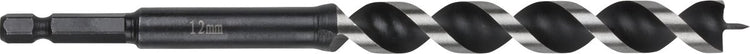 Wolfcraft - Foret serpent 12 mm pour poutres en bois - 165 mm - Foret à bois à tige hexagonale - hex - 7134000
