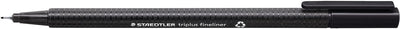 Staedtler feutre fin triplus 334 0,3mm noir | 10 pièces