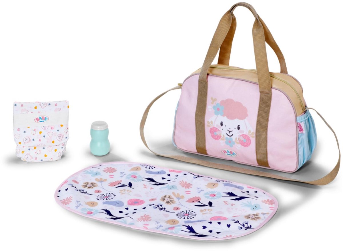 Fleur du sac à changement de bébé né