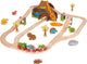 Bigjigs Ensemble de train en bois, 49dlg.