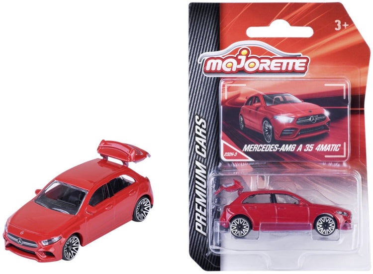 Majorette Mercedes Benz A 35 AMG 4matic, rouge (voitures haut de gamme)