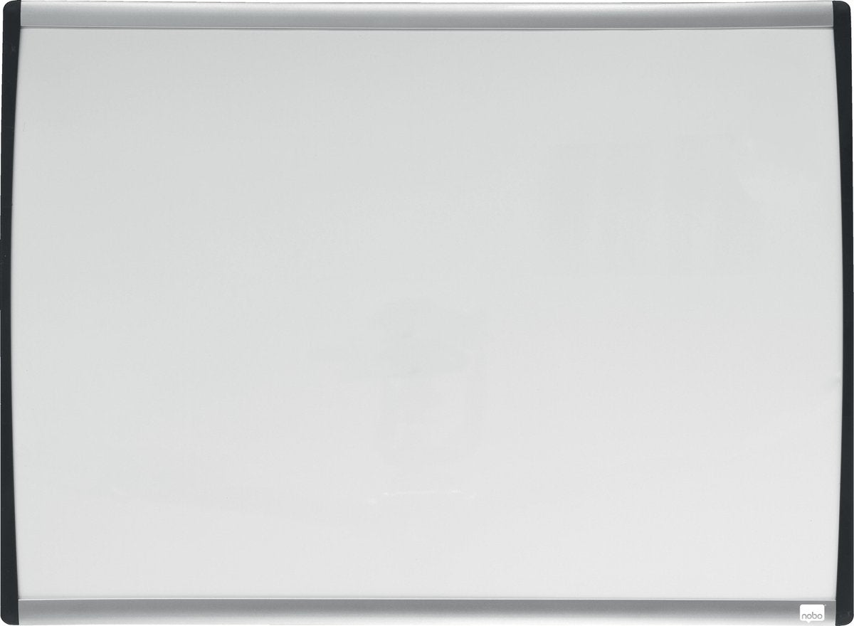 Tableau blanc Nobo avec cadre incurvé 58,5 x 43 cm - avec accessoires pour tableau blanc - blanc