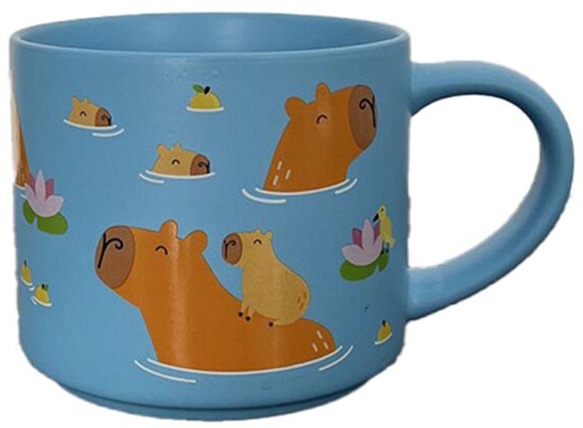 Grande tasse en porcelaine Capybara