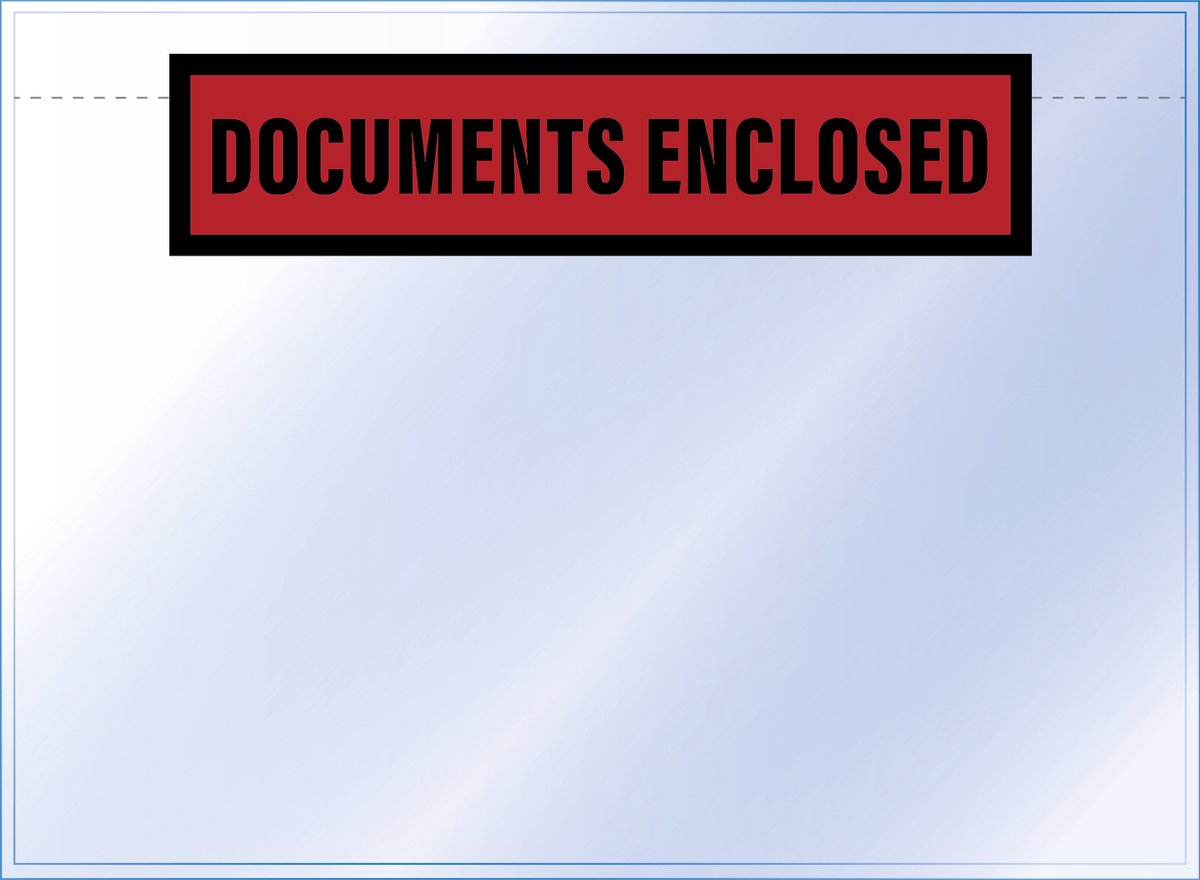 Enveloppe pour liste de colisage Raadhuis a5 - 225x165mm - documents joints - 100 pièces - rd-310502-100