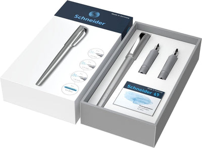 Schneider instruments d'écriture ensemble de calligraphie schneider - callissima - stylo plume de calligraphie - coffret cadeau - anthracite - s-143812