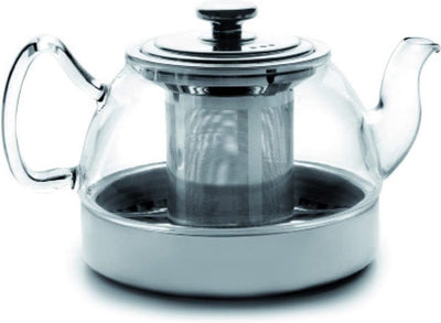 Théière en verre Ibili avec filtre à induction 1200l argent