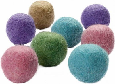 Perles de laine Creativ Company, d 20 mm, couleurs pastel, 64 pièces 1 boîte