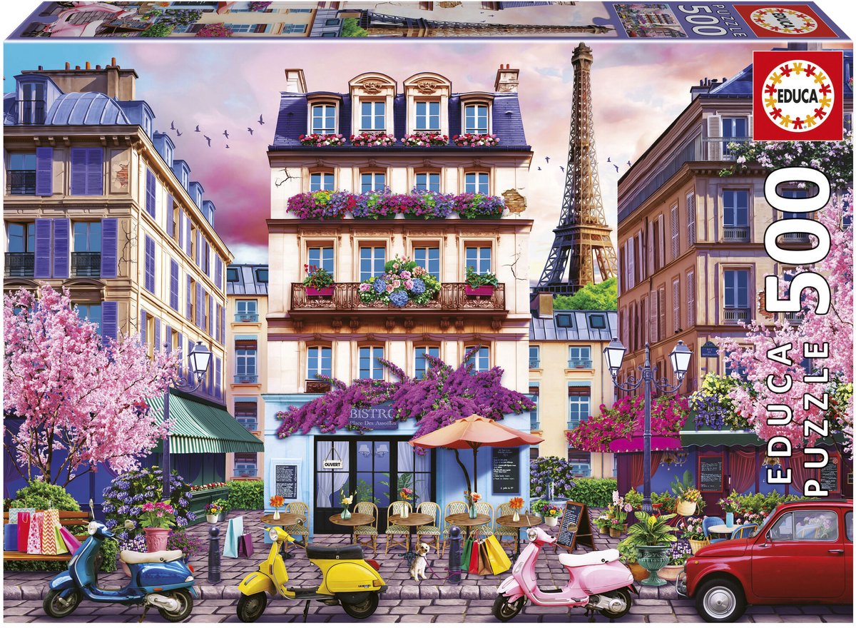 Educa - puzzle - 500 pièces - Quartier commerçant de Paris - puzzle