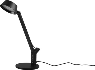 Trio ava - lampe de table - noir mat - incl. 1x SMD 5,2W - entrée USB - fonction de charge - lampe de bureau
