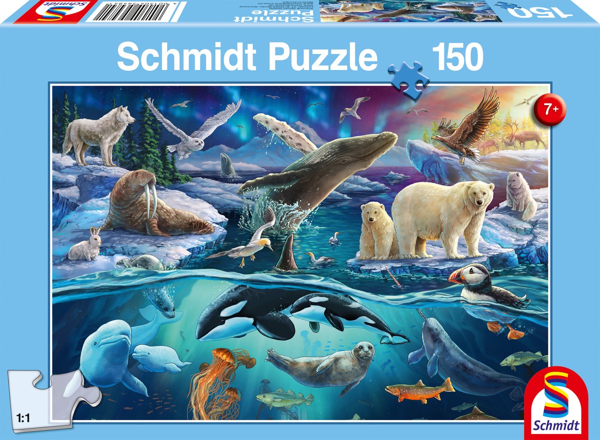 Schmidt - puzzle - animaux de l'Arctique - 150 pièces - enfants - à partir de 7 ans