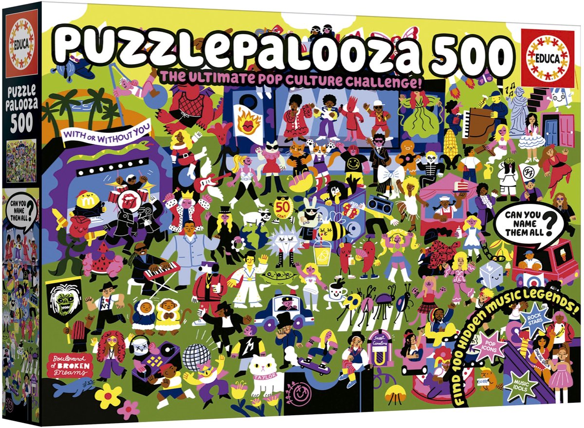 Educa - puzzle - 500 pièces - palooza - puzzle