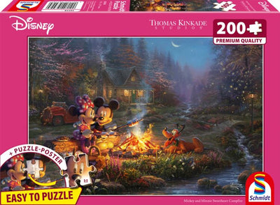 Puzzle 999games Schmidt - Thomas Kinkade Studios - Disney, Mickey Minnie, 200 pièces - puzzle