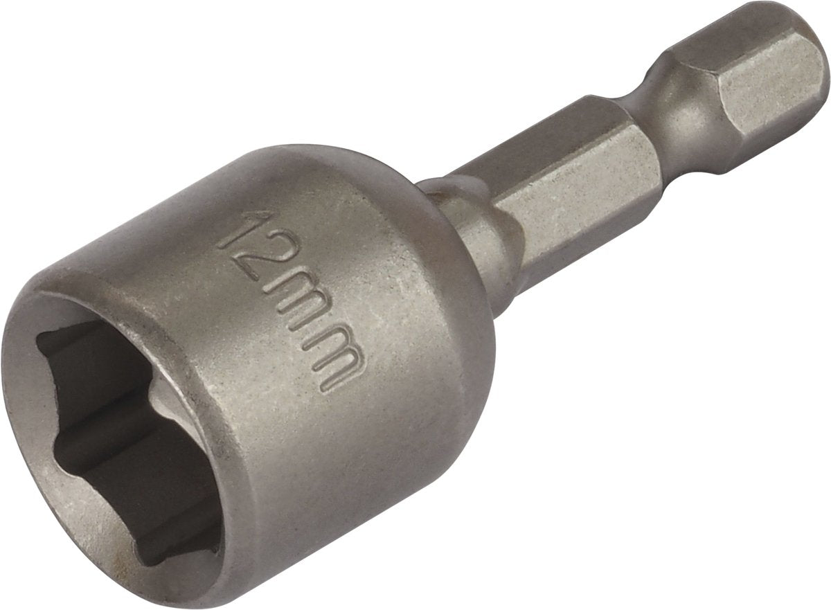 Wolfcraft - clé à douille 12 - embout magnétique avec douille hexagonale pour tournevis - 1380000