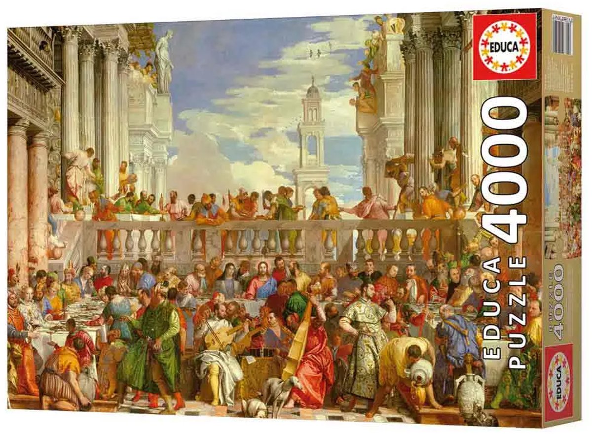 Educa - puzzle - 4000 pièces - mariage à cana paolo veronese