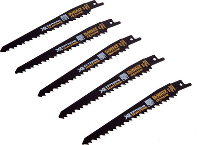 Accessoires Dewalt dt99554-qz xr 152mm 6tpi lames de scie alternative (5 pièces) - dt99554-qz