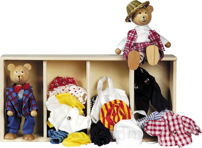 Goki Poppenhuis Berenpopjes + Vêtements