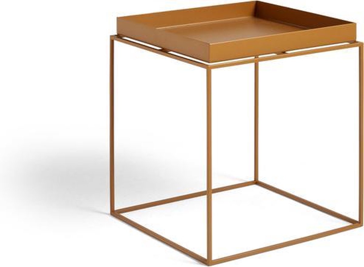 Table plateau à foin - caramel - 40 x 44 x 40 cm