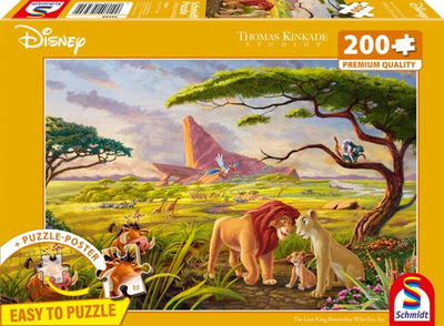 Puzzle 999games Schmidt - Thomas Kinkade Studios - Disney, Roi Lion, 200 pièces - Puzzle