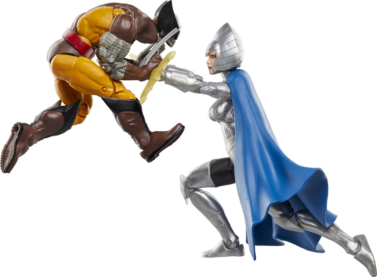 Hasbro Wolverine 50e anniversaire figurine Marvel Legends pack de 2 figurines Wolverine Lilandra Neramani 15 cm