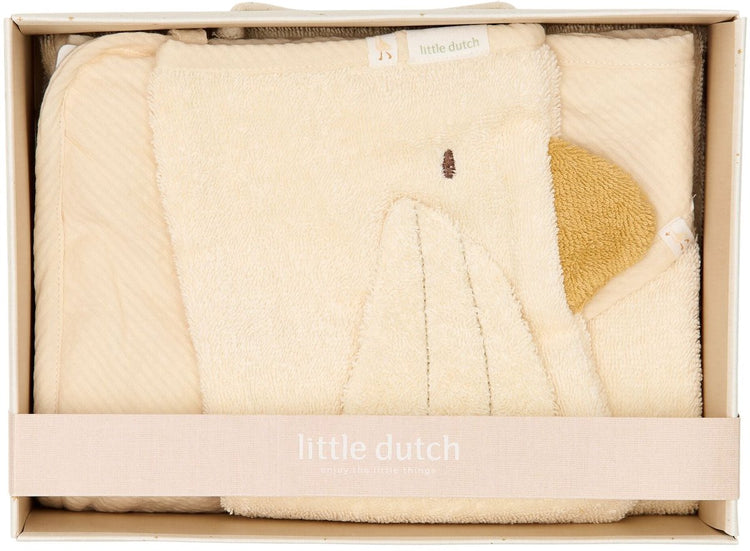 Petite boîte cadeau hollandaise - blanc - produits naturels nouveau-nés - petite oie