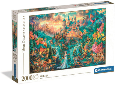 Clementoni puzzle légendes du royaume caché 2000 pièces adultes.
