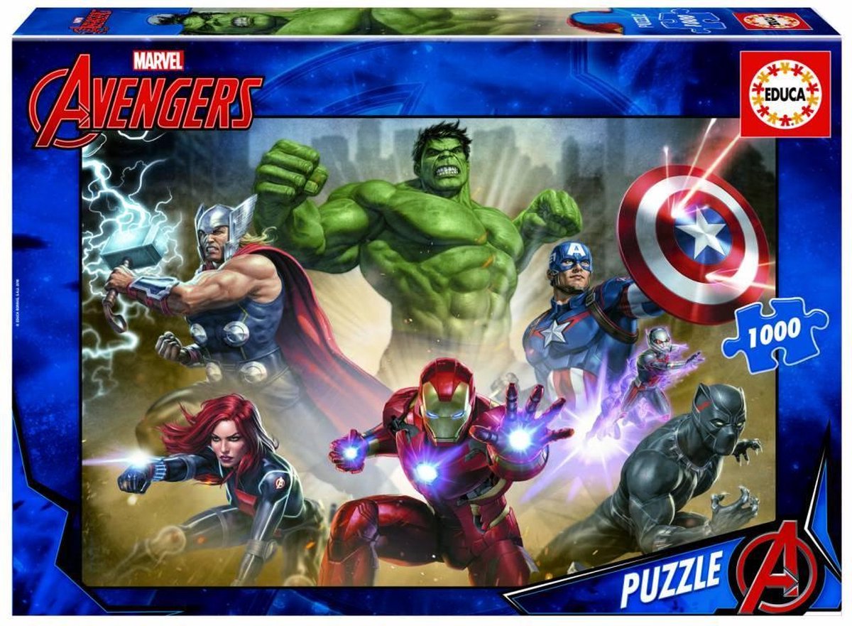 Marvel educa - puzzle 1000 pièces vengeurs