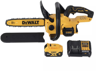 Dewalt dcmcs565p1-qw | 18v xr | tronçonneuse compacte sans balais | 30 cm | 5,0 Ah | y compris chargeur de batterie - dcmcs565p1-qw