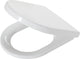 Tiger Stax - abattant de toilettes - abattant de toilettes avec couvercle - fermeture en douceur - fonction easy clean - thermoplastique - blanc
