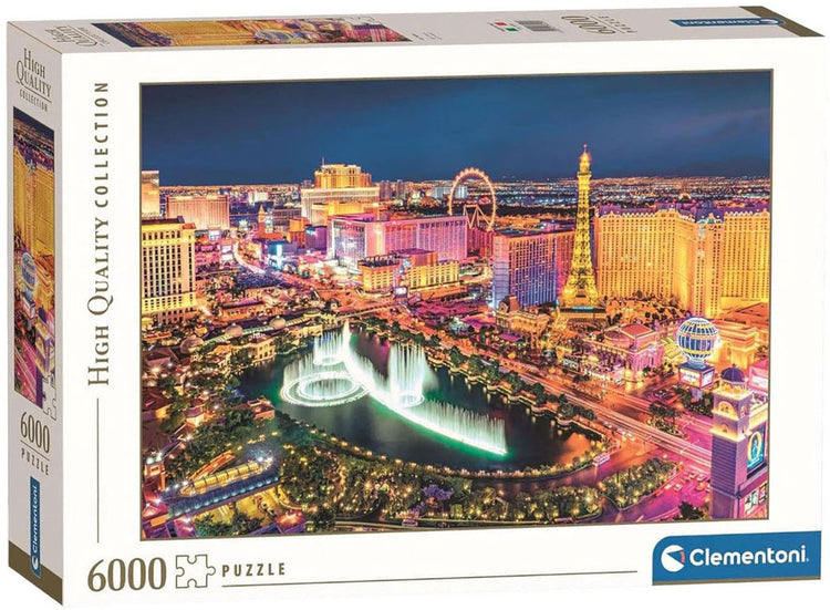 Clementoni - puzzle - 6000 pièces - las vegas - puzzle pour adultes - collection de haute qualité