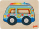 Voiture puzzle en bois Goki, 5 pcs.
