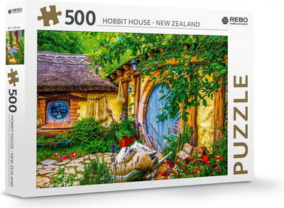 Rebo productions puzzle maison de hobbit - 500 pièces - à partir de 6 ans