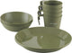 Easy camp moss 4 dine set assiette de camping vaisselle de camping 4 personnes vert
