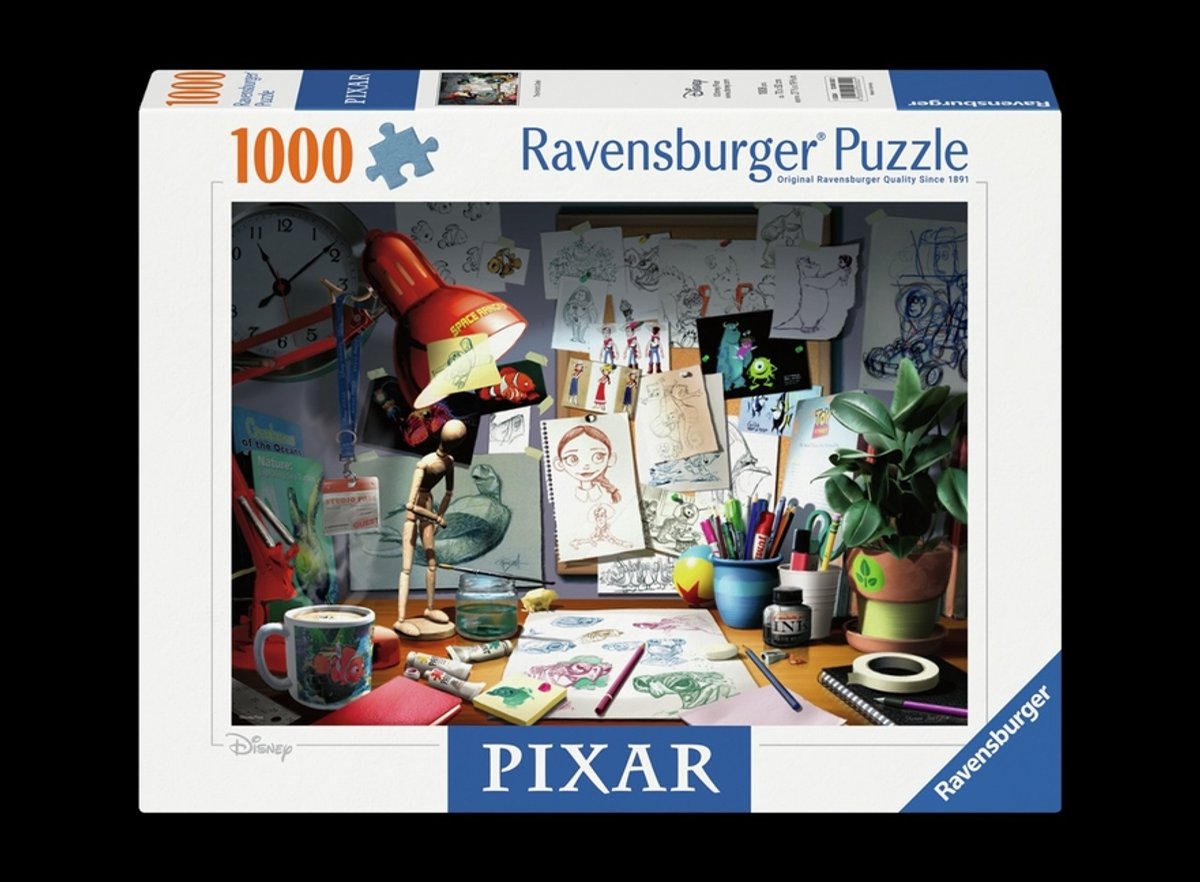 Puzzle 1000 pièces Ravensburger le bureau de l'artiste