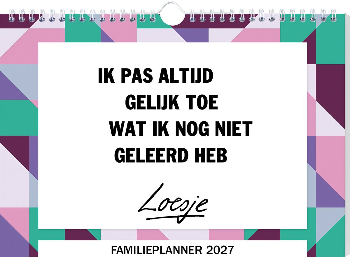 Agenda familial Loesje - 2027